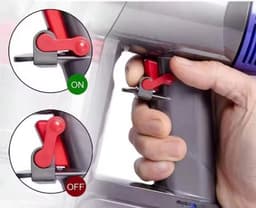 New Age Devi - Krachtige Trigger Lock - Dyson V15V11V10V8V7V6 - AanUit Knop - Schakelaar Vergrendeling - Handige Accessoires en Onderdelen - Steelstofzuiger Handgreep Clip - Vergrendeling Switch Button Trigger — thumbnail 3