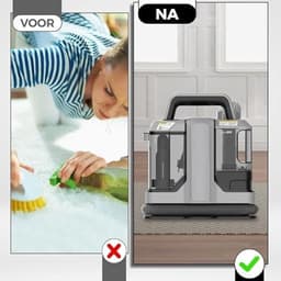 Verte Meubelreiniger - Tapijtreiniger - Vlekverwijderaar - Bankreiniger - Reinigingsmachine - Bekledingsreiniger - 450 W - Grijs — thumbnail 2