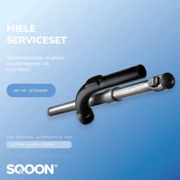 SQOON® Serviceset geschikt voor Miele C1, C2, C3, Guard & Boost series - Gelijk aan model: 10275580 / 9442601 / 5269091 - Vervanging voor zuigbuis en pistoolgreep met klikvergrendeling — thumbnail 2