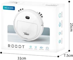 Smart robot stofzuiger (wit) met borstels en Veegdoek. 3 in 1.Zuigen, vegen en dweilen. — thumbnail 3
