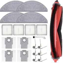 Accessoires geschikt voor Roborock Q10 S5/Q10 S5+/Q10 X5 robotstofzuiger - 1 hoofdborstels, 4 stofzakken, 4 dweilpads, 4 HEPA-filters, 6 zijborstels, 1 reinigingsborstel - 12 delige — thumbnail 1