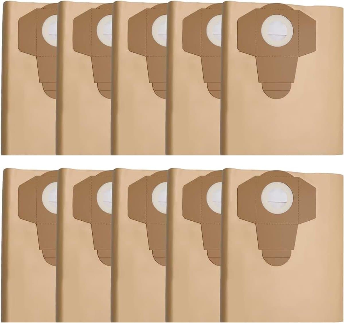 10 stuks stofzuigerzakken, vervanging voor Einhell nat-/droogstofzuiger, inhoud 20 liter voor Einhell TC-VC 1820/1820S/1930S, TE-VC 2230 — afbeelding 1