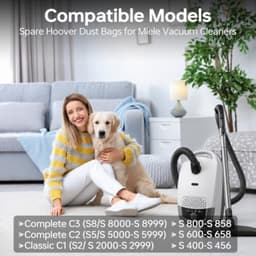 6 Stofzuigerzakken met 4 Filters Compatibel met Miele GN Serie S2 S4 S5 S6 S8, Complete C2/C3, Classic C1 - Inclusief Borstel — thumbnail 5
