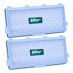 Sillar 2x HEPA-filter voor stofzuiger – filterset compatibel met Miele Complete C2, C3, Compact, C1, C2 – vervanging voor SF-AH50, SF-AP50 — thumbnail 1