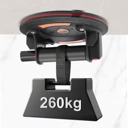 Vacuüm Zuignap - Glaslift Tegellifter - Materiaal Verplaatsen - Dubbel Rubber Drievoudige Afdichting - Ø 200 mm - Zwart — thumbnail 4