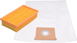 Geschikt voor KARCHER. 10 stuks. Stofzuigerzakken hobby en 1 Luchtafvoerfilter Stofklasse L voor NT361. COVAKO Merk — thumbnail 1