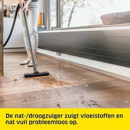 Professionele Waterstofzuiger – Waterzuiger – Stofzuiger zonder Zak – Nat/Droog Zuiger – Tapijtreiniger – 1000W – Geel — thumbnail 3