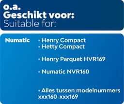 Dparts 11" filter geschikt voor Numatic - voor Henry en Hetty Compact stofzuigers - 1 stuk - Primair TriTex stofzuigerfilter - motorfilter - 901607 — thumbnail 4
