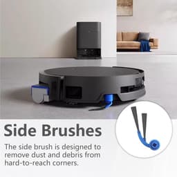 4 Stuks Zijborstels gescht voor Ecovacs Deebot T80 - Stofzuigeronderdelen — thumbnail 3