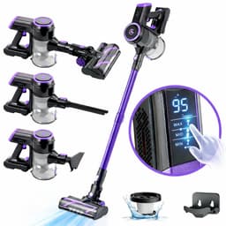 AG4200 Steelstofzuiger Draadloos Deep Purple - Stofzuiger Zonder Zak - Geschikt voor Dierenharen- Krachtig -Kruimeldief- Draadloze Stofzuigers - Steelstofzuigers - Kruimelzuiger - Compact & Licht — thumbnail 1
