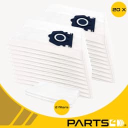 20 Stofzuigerzakken PARTS4® geschikt voor Miele GUARD stofzuigers | Alternatief voor type CO 12557080 & TU 12557060 | Passend in o.a. Miele Guard L1, Guard M1, Guard S1 | Meerdere sterke lagen & goed sluitende kunststof houder — thumbnail 3