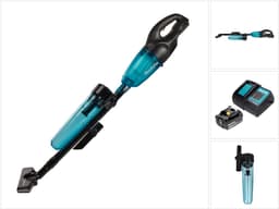 Makita DCL180SFCB Accu Steelstofzuiger Zwart Blauw + Stofafscheider 18V 3.0Ah — thumbnail 1