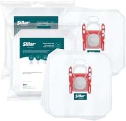 Sillar Stofzuigerzakken synthetisch - anti-allergeen - 5 filterlagen - vervanging voor BBZ41FGALL - geschikt voor stofzuigers Bosch GL30 GL45 GL50 GL80 Serie 2 4 6, Siemens - 8 stuks — thumbnail 1