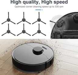 Zijborstels voor Dreame L20 Ultra / L10s Pro robotstofzuiger, accessoires, 6 zijborstels — thumbnail 4