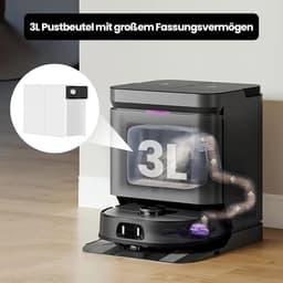 4 stuks Stofzakken - geschikt voor Eureka J15 Pro - J15 Pro Ultra & Media V15 Pro robotstofzuiger - 3 liter - grote capaciteit — thumbnail 4