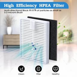 20 Stuks Reserveonderdelen Geschikt voor Eufy L50/ L60/ L50 SES/ L60 SES Stofzuigerrobot, Vervangende Accessoireset met 2 Hoofdborstels, 8 Zijborstels, 8 Filters, 1 Reinigingsborstel, 1 Schroevendraaier — thumbnail 5