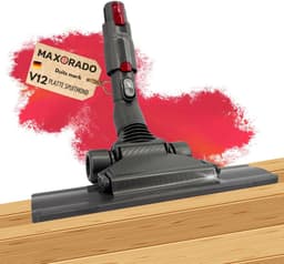 Maxorado Stofzuigermond geschikt voor Dyson V10 / V12 Slim – Platte Parketborstel voor Houten Vloeren, Laminaat & Tegels – Flexibel & Wendbaar – 28 cm Breed – Met Zijzuigopeningen & Wielen — thumbnail 1