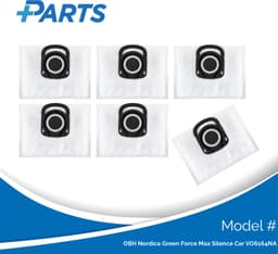 OBH Nordica Green Force Max Silence Car VO6164NA Stofzakken (6 Stuks, Plus.Parts® alternatief voor ZR200540) — thumbnail 1