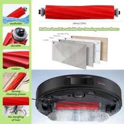 Accessoires geschikt voor Roborock Qrevo pro/Qrevo Maxv/Qrevo Plus/Qrevo S, accessoireset, stofzuigeronderdelen, met 2 x hoofdborstel, 6 x stofzak, 8 x dweildoeken, 4 x filter, 6 x zijborstels, 1 x — thumbnail 5