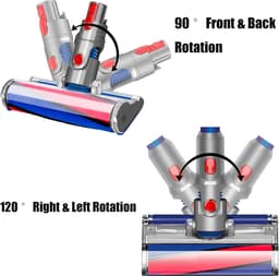 Geschikt voor Zachte rol gemotoriseerde borstel compatibel met Dyson V7 V8 V10 V11 V15 geschikt voor harde vloeren — thumbnail 2