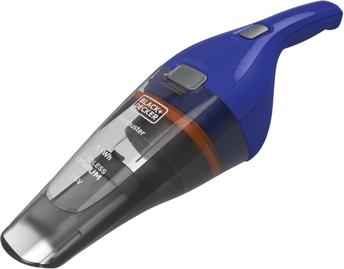 Draadloze Accu Handstofzuiger met Brede Zuigopening en Afneembaar Stofreservoir — afbeelding 1