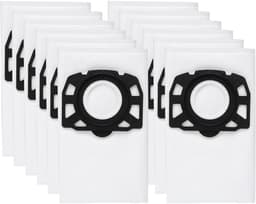 12-pack KFI 487 filterzak stofzuigerzakaccessoires - voor Kärcher WD4, WD5, WD6, MV4, MV5, MV6, WD4.000...WD5.999,2.863-006.0 - Wit — thumbnail 1
