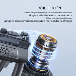 Draadloze Steelstofzuiger - 30 min Gebruik - LED Display - Zelfstaand Design - Voor Tapijt & Harde Vloeren - Lichtgewicht & Handzaam - Stil & Krachtig - Duurzaam & Efficiënt - Praktisch & Stijlvol — thumbnail 5