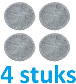 4 x Moppads compatibel met Dyson V7 / V8 / V10 / V11 / V15 - Accessoires voor Elektrische Mopkoppen - Hoogwaardige Microvezel Moppen - Herbruikbare en Wasbare — thumbnail 1