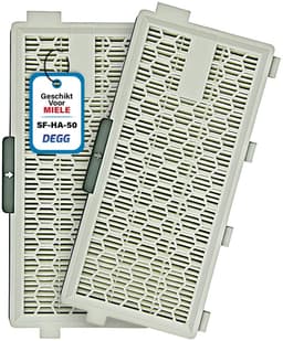 DEGG® - 2X HEPA filter - Geschikt voor Miele Airclean 50 / SF-HA 50 - hoogwaardige Stofzuigeraccessoires - Vervangt Orginele Miele Filter - 2 STUKS(S) — thumbnail 1