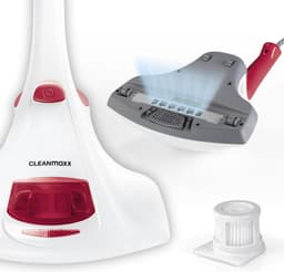 CLEANmaxx mijtstofzuiger met UV-C-licht en 2 EPA-filters, handstofzuiger voor matrassen voor mensen met allergieën, anti-mijt matrasreiniger die 99,9% van alle mijten, bacteriën en bedwantsen vernietigt — thumbnail 2