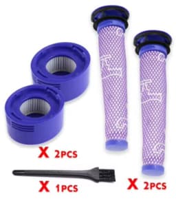 BukkitBow - HEPA Pre- & Post-Filter Geschikt voor Dyson V7 & V8 - Vervangingsset voor Dyson 96747801 - Met Reinigingsborsteltje — thumbnail 1
