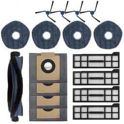 Dutchers® 17-pack Vervangende Accessoires voor Eufy X10 Pro Omni Robotstofzuiger,1 Hoofdborstel,4 Zijborstels,4 Hepa-filters,4 Stofzakken,4 Dweilpads — thumbnail 1
