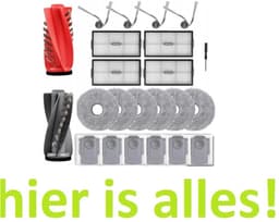 Grote set accessoires compatibel met Roborock Saros 10R - zakken - moppen - filters - motorfilter - hoofd en zijborstel - hoogwaardige vervanging — thumbnail 1