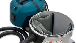 Herbruikbare filterzak voor Makita VC 2512, VC 2510, VC 2211, VC 3011, VC 3210 - 4-laags vliesstof, versterkte houder - Geschikt voor houtbewerking en werkplaats — thumbnail 4