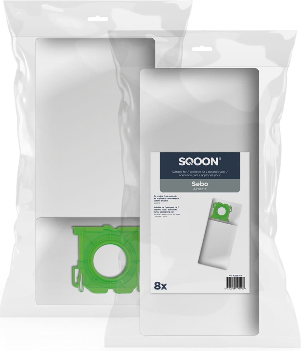 SQOON® - SEBO Airbelt K Series - Stofzuigerzak - 8 stuks — afbeelding 1