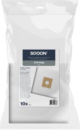 SQOON® Stofzuigerzakken Geschikt voor Uni-Bag Plus - 10 Stuks — thumbnail 2