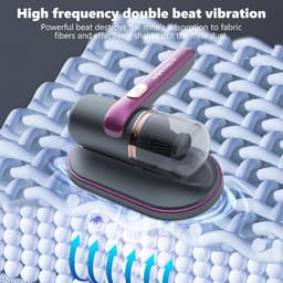 Aspiratore Portatile Battimaterasso ConSterilizzazione UV-C - Rimuove Polvere e Allergeni - per Materassi — thumbnail 3
