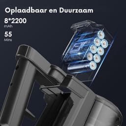 6 in 1 Steelstofzuiger zonder Zak – Op Accu – Draadloos – Vacuum Cleaner – Tapijtreiniger – 25000 PA – 200W – Multifunctioneel – Groen — thumbnail 4