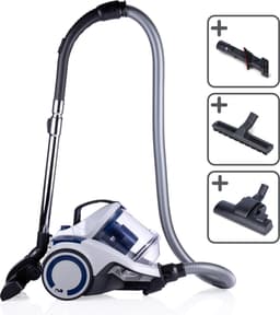 Dirt Devil Stofzuiger zonder Zak DD2504 - Vacuum Cleaner 700W HEPA 12 Filter - Cycloonstofzuiger met Combiborstel, Parketborstel en Kierenzuigmond - Stofopvangbak 2,7 L - Wit — thumbnail 1