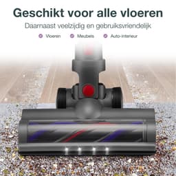 SVENNE® Dyson Zuigmond XL met LED-verlichting, Triggerlock en 2 Rolborstels - Harde en Zachte Borstel, Mondstuk voor V7, V8, V10, V11, V15 - Wasbaar Opzetstuk — thumbnail 4