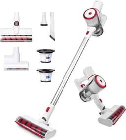 CleanDays® Steelstofzuiger - Draadloos - Turbo Borstel en Kleine Turbo Borstel - LED Verlichting - Sterke Zuigkracht - Inclusief Muurbeugel - Kruimelzuiger - Steelstofzuigers - Stofzuiger Draadloos — thumbnail 3