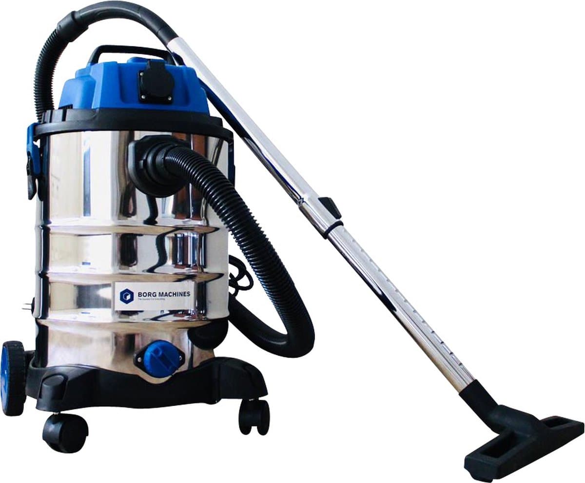 Borg Premium Alleszuiger Bouwstofzuiger Nat en Droog - 1600 watt - 30 liter - met inschakel automaat — afbeelding 1