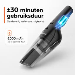 kruimeldief met oplaadstation - Handstofzuiger- 100W Krachtige Zuigkracht - HEPA 13 Filter - Zedar S500 — thumbnail 5