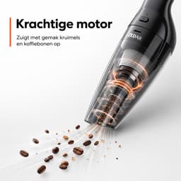 kruimeldief met oplaadstation - Handstofzuiger- 100W Krachtige Zuigkracht - HEPA 13 Filter - Zedar S500 — thumbnail 2