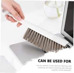 Mini Bezemset - Stoffer en blik - Bureau schoonmaken - Compact ontwerp - 295 cm - Wit — thumbnail 4