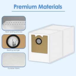 9 Stofzuigerzakken Compatibel met Lefant M2 Plus / M2L Plus / M2S Plus / M350 Robotstofzuiger - Wegwerpzakken — thumbnail 5