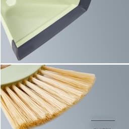 Reinigingsset Kleine Bezem - Stoffer en Blik - Bureau Schoonmaken - Compact Haakontwerp - 1 stuk - Kleurrijk — thumbnail 5