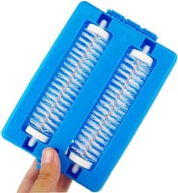 Mini Tapijt Borstel - Handheld Veegmachine Kruimeldief - Tafel Schoonmaken - Dubbele Borstel Reiniger - 85 Gram - Willekeurige Kleur — thumbnail 5