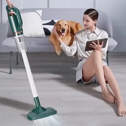 Draadloze Stofzuiger - 8500 Pa Zuigkracht - 75 W - 1500 Mah Lithiumbatterij - 700 ML Stofreservoir - Draadloze Handstofzuiger voor Thuisgebruik - Groen — thumbnail 4