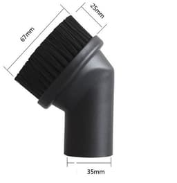 Twee ronde stofzuigerborstels van 35 mm Geschikt voor stofzuigers, universele accessoires met zachte PP-borstelharen, draaibaar ontwerp Geschikt voor moeilijk bereikbare hoeken en oppervlakken. — thumbnail 3